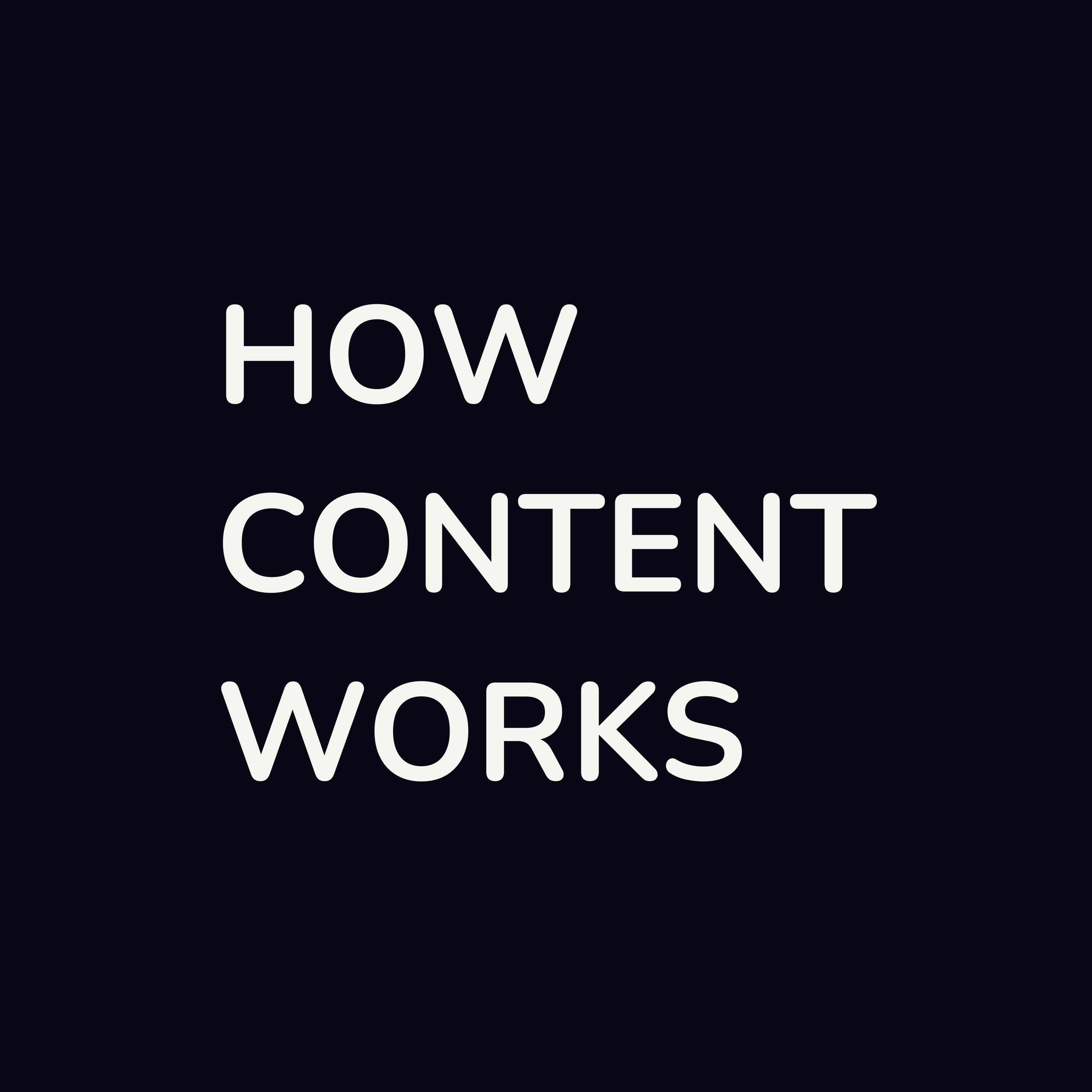 How Content Works